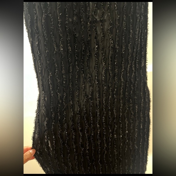 Textured Black Mini Dress | s - Picture 2 of 6